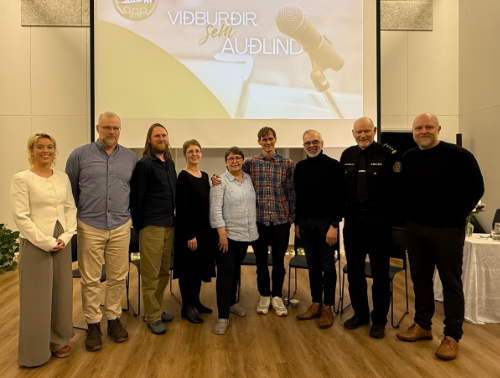 Á hópmyndinni eru frá vinstri:
Thelma Marín Jónsdóttir, Kjartan Bollason, 
Rasmun Jensen, Ingibjör&hellip;